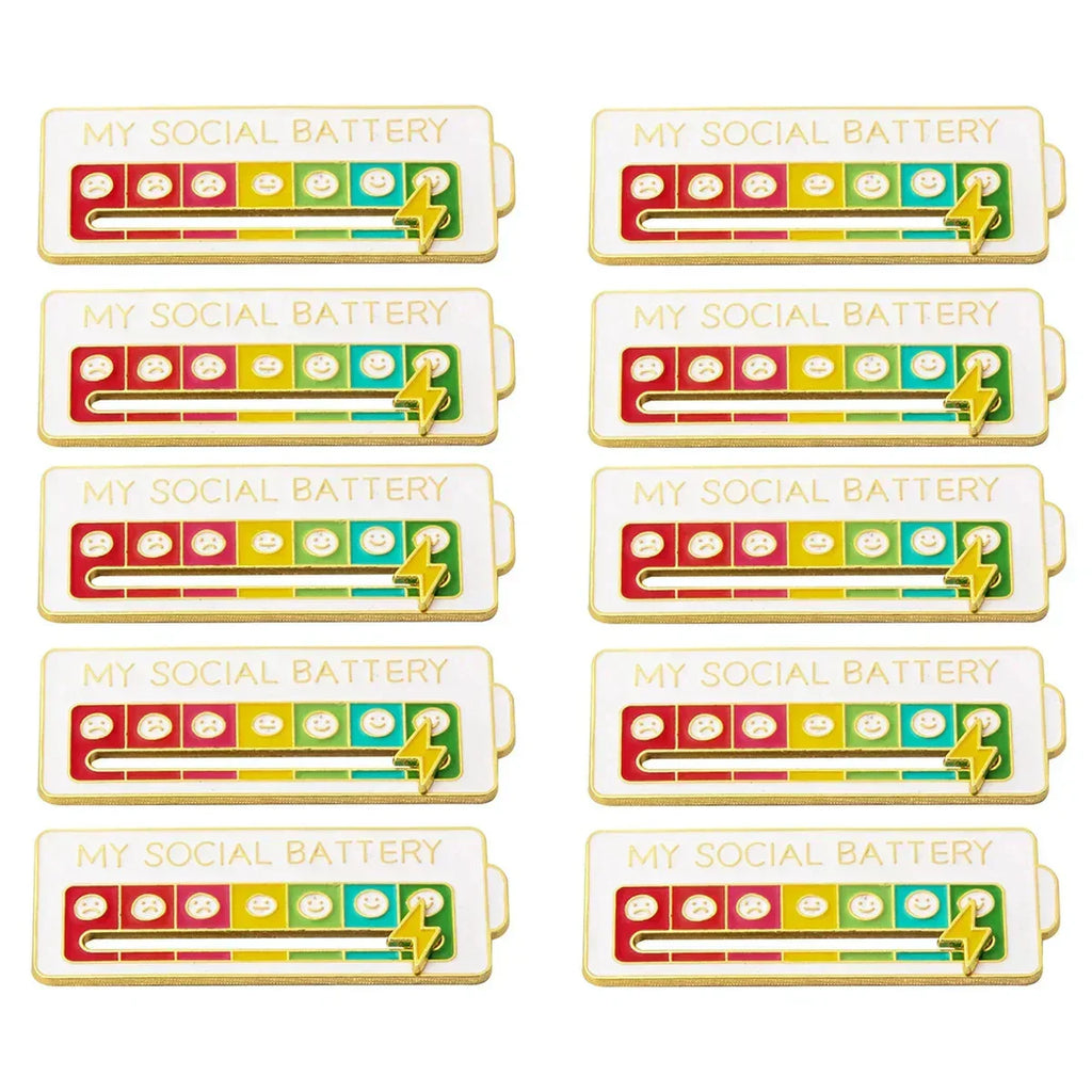 2026 Social Battery Status Brooch