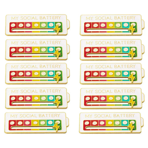 2026 Social Battery Status Brooch
